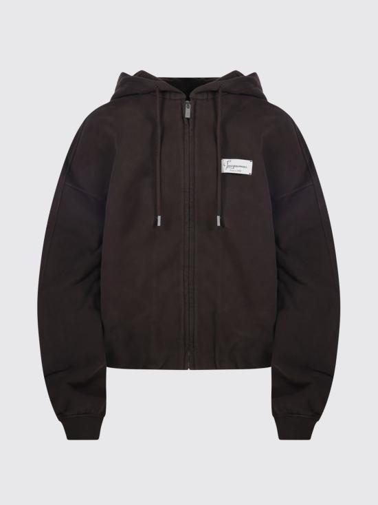 26FW 자크뮈스 긴팔 티셔츠 HOU00314AJ00325 881 Brown - JACQUEMUS