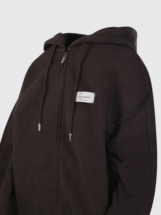 26FW 자크뮈스 긴팔 티셔츠 HOU00314AJ00325 881 Brown - JACQUEMUS