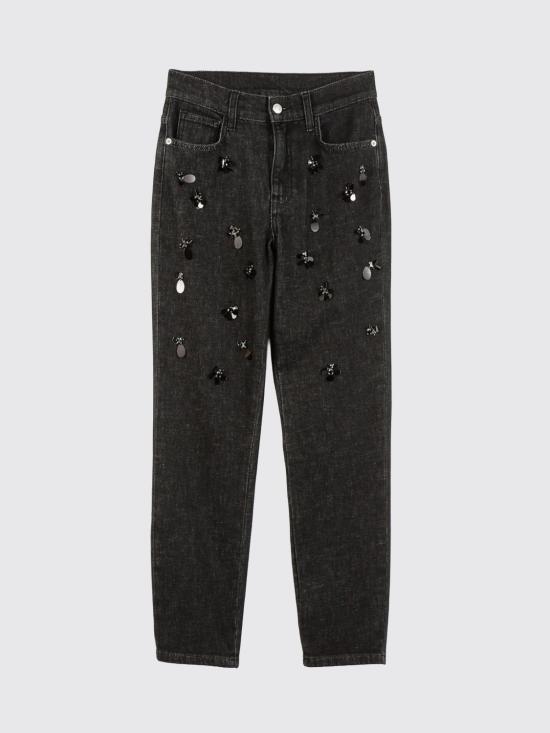 26FW 액티튜드 트윈세트 데님 팬츠 262AP2080 01103 Black - ACTITUDE TWINSET