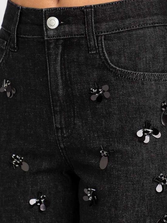 26FW 액티튜드 트윈세트 데님 팬츠 262AP2080 01103 Black - ACTITUDE TWINSET