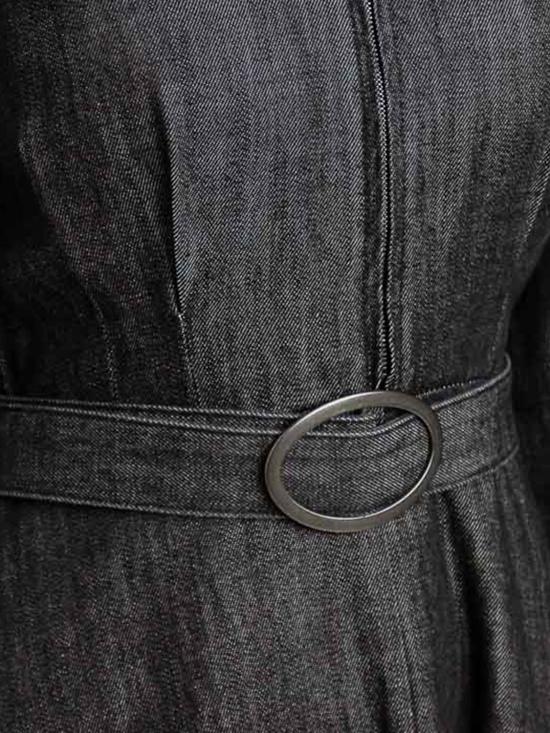 26FW 액티튜드 트윈세트 롱 원피스 262AP2060 01103 Black - ACTITUDE TWINSET