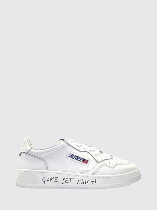 26FW 오트리 메달리스트 로우 레더 스니커즈 AULW ML08 White