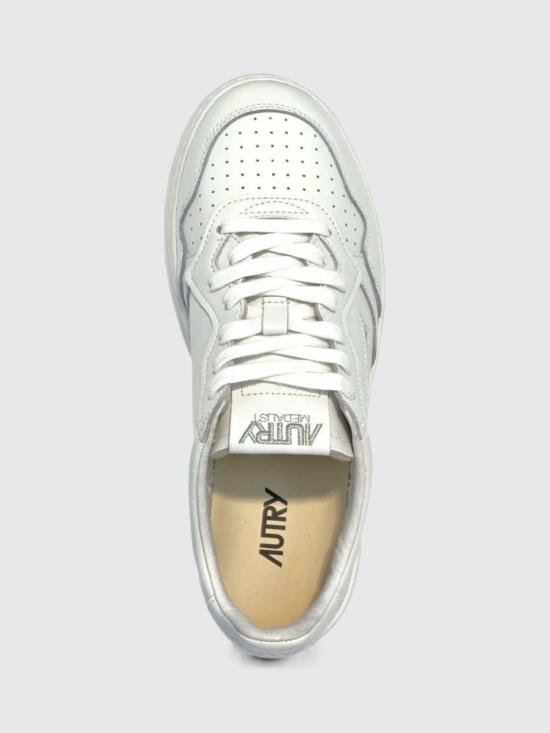 26FW 오트리 메달리스트 로우 레더 스니커즈 AULW ML08 White - AUTRY