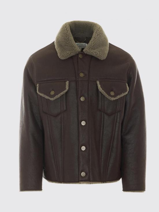 26FW 마르지엘라 왁스 시어링 자켓 S50AM0659SY1399 143 Brown - MAISON MARGIELA