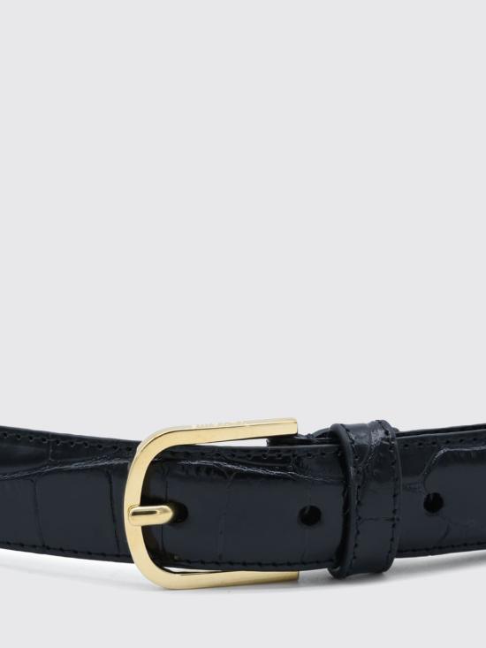 26FW 토템 레귤러 벨트 231812914281 001 Black - TOTEME