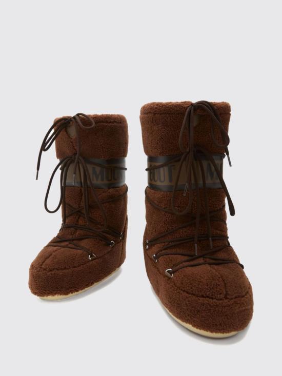 26FW 문부츠 아이콘 플리스 부츠 1403080 M004 Brown - MOON BOOT