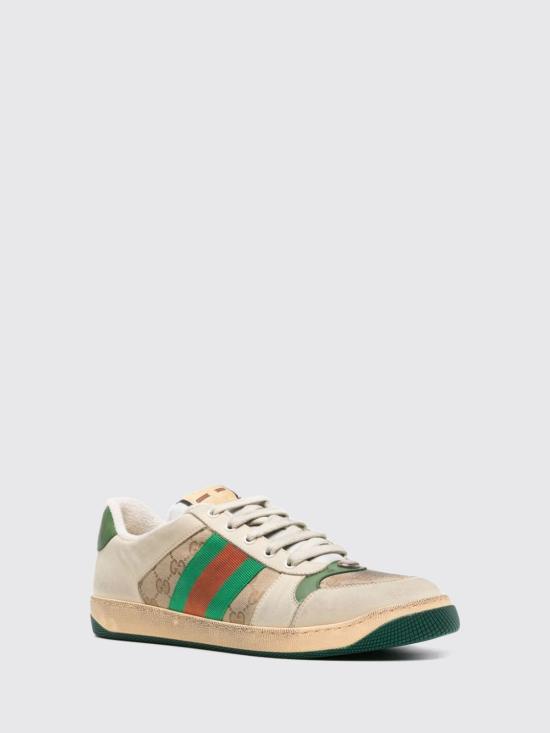 26FW 구찌 스크리너 GG 캔버스 디스트레스드 스니커즈 5465519Y920 9666 White - GUCCI
