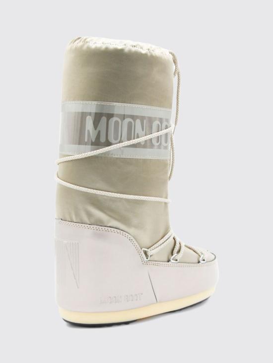 26FW 문부츠 아이콘 글랜스 플래티넘 새틴 부츠 80D1401680 B003 Gold - MOON BOOT