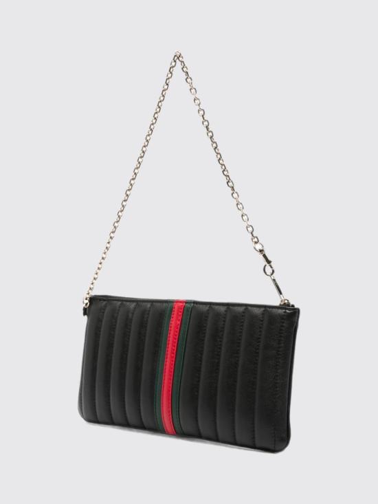 26FW 구찌 젯셋 GG 마몽 나파 스트랩 파우치 A006X2AAG8N 1068 Black - GUCCI