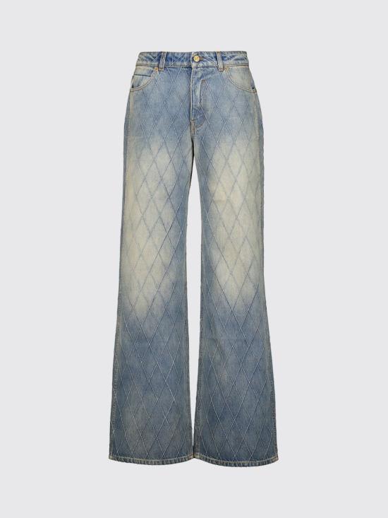 26FW 발망 데님 팬츠 HF1MI052DF79 6FC Blue - BALMAIN
