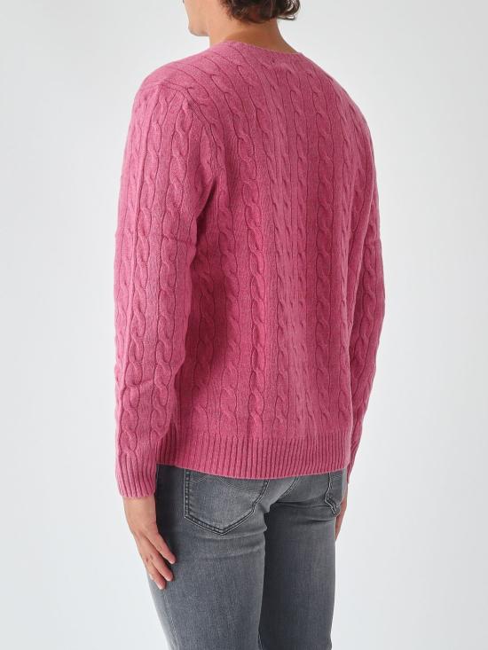 26FW 폴로 랄프로렌 케이블 니트 스웨터 710876762 501 Pink - POLO RALPH LAUREN