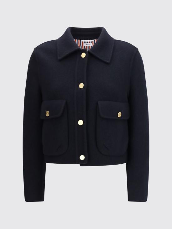 26FW 톰브라운 코트 FBC965SF1163 415 Navy - THOM BROWNE