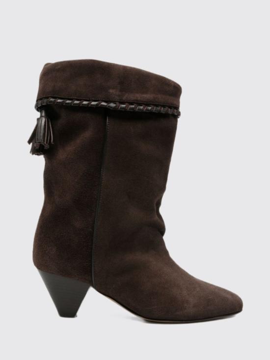 26FW 이자벨마랑 달비 드레이프 스웨이드 카프스킨 레더 부츠 BO0188FBC1A20S 50CL Brown