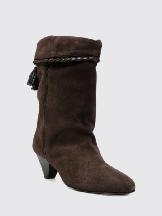 26FW 이자벨마랑 달비 드레이프 스웨이드 카프스킨 레더 부츠 BO0188FBC1A20S 50CL Brown - ISABEL MARANT