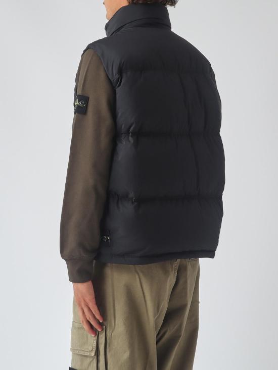 26FW 스톤 아일랜드 베스트 G100004S0483 V0029 Black - STONE ISLAND