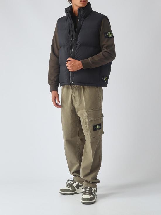 26FW 스톤 아일랜드 베스트 G100004S0483 V0029 Black - STONE ISLAND