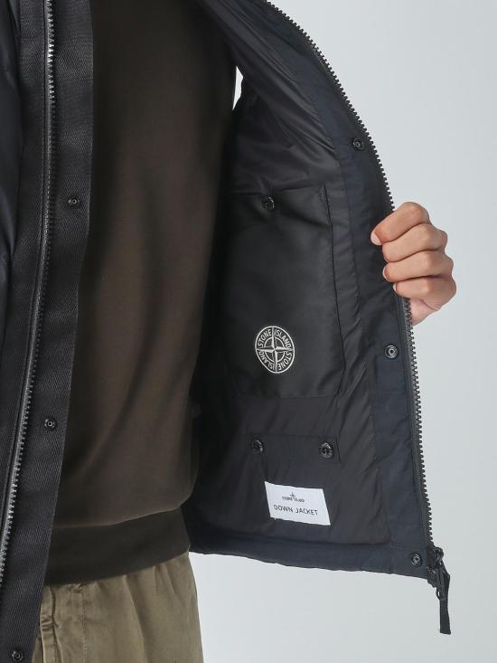 26FW 스톤 아일랜드 베스트 G100004S0483 V0029 Black - STONE ISLAND