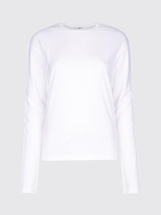 26FW 토템 반팔 티셔츠 253WRT0588FB0419 047 White - TOTEME