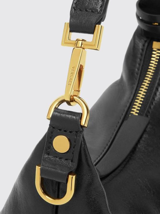 26FW 베르사체 VERSACE TAG 나파 호보백 10183021A13171 1B00V Black - VERSACE