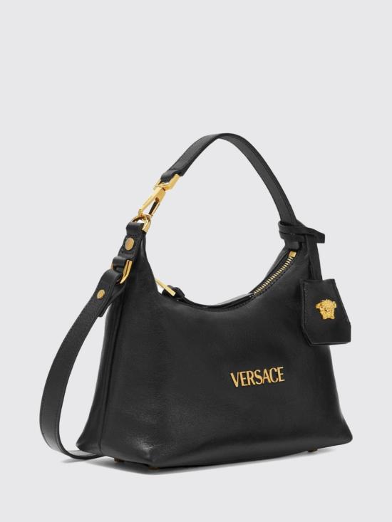 26FW 베르사체 VERSACE TAG 나파 호보백 10183021A13171 1B00V Black - VERSACE