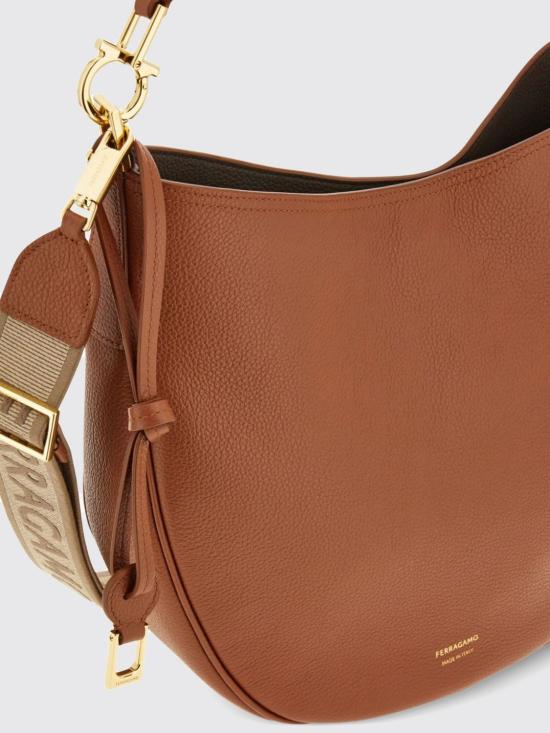 26FW 살바토레 페라가모 미디엄 호보백 21A170 785031 006 Brown - SALVATORE FERRAGAMO