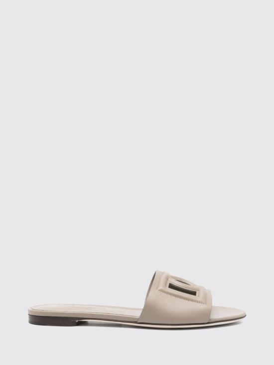 26FW 돌체앤가바나 DG 로고 카프스킨 슬리퍼 CQ0436AY329 8I399 Grey