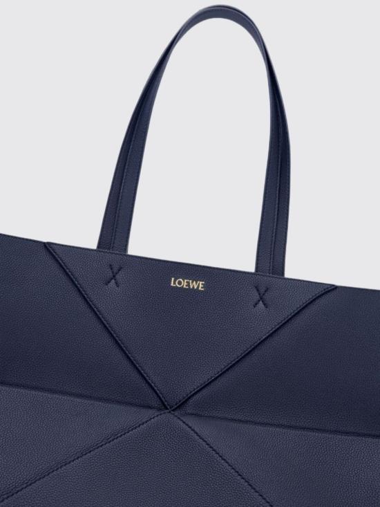 26FW 로에베 미디엄 호리존탈 퍼즐 폴드 토트 A779PEWX04 5544 Blue - LOEWE