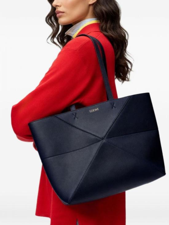 26FW 로에베 미디엄 호리존탈 퍼즐 폴드 토트 A779PEWX04 5544 Blue - LOEWE