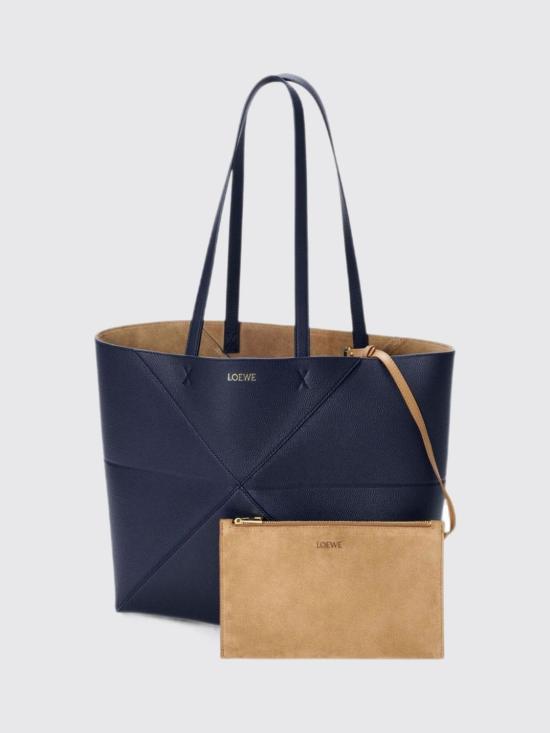 26FW 로에베 미디엄 호리존탈 퍼즐 폴드 토트 A779PEWX04 5544 Blue - LOEWE