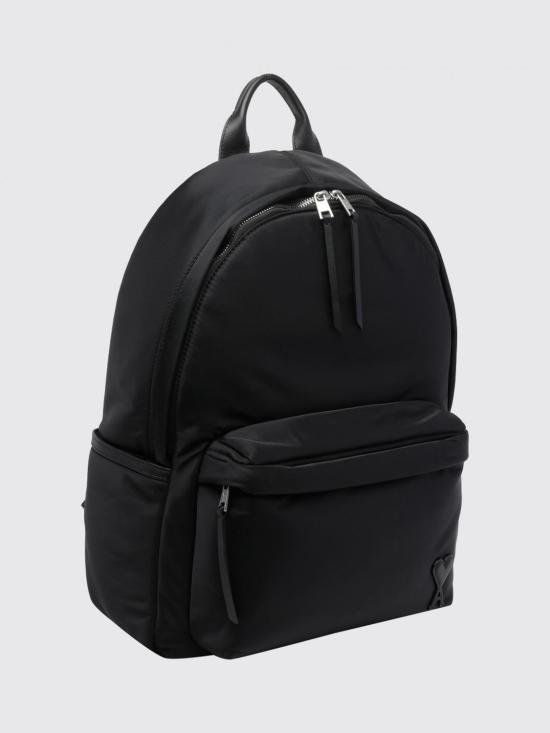 26FW 아미 나일론 마르셀 백팩 ULL728AW0001 001 Black - AMI