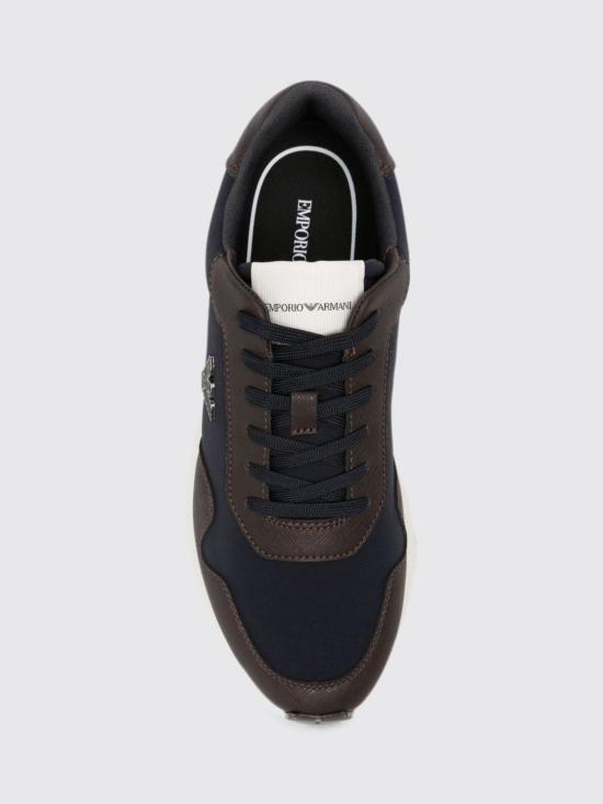 26FW 엠포리오 아르마니 스니커즈 EM003738AF19532 M6494 Navy - EMPORIO ARMANI
