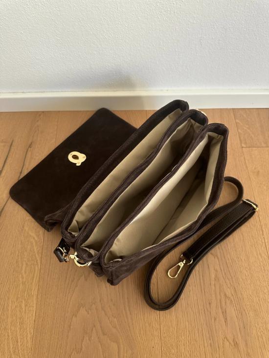 Zh leather Bags 크로스백 Zh 가죽 가방 블레이크 스웨이드 핸드백 코냑 - OTHER BRANDS
