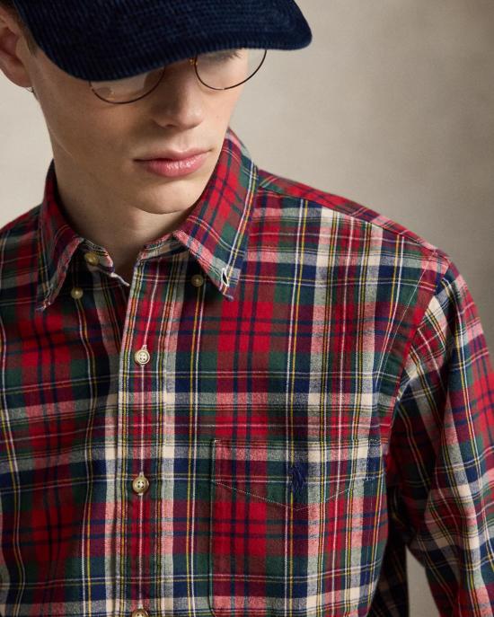  폴로 랄프로렌 셔츠 710B30242001 RED GREEN MULTI - POLO RALPH LAUREN