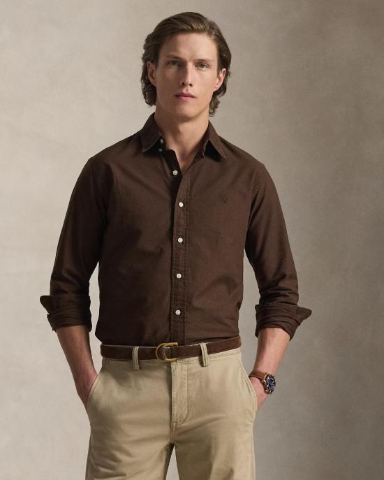  폴로 랄프로렌 셔츠 710805564519 NUTMEG BRWN BROWN - POLO RALPH LAUREN
