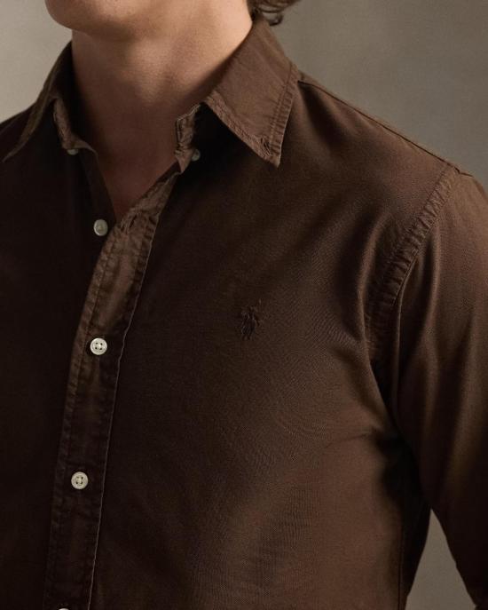  폴로 랄프로렌 셔츠 710805564519 NUTMEG BRWN BROWN - POLO RALPH LAUREN