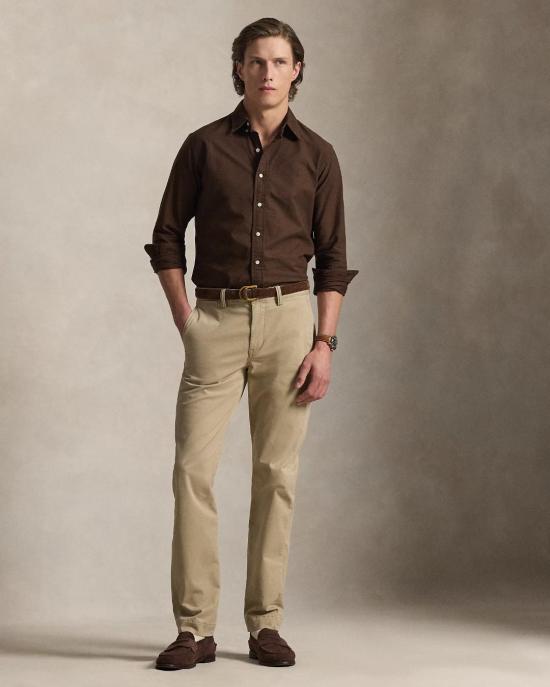  폴로 랄프로렌 셔츠 710805564519 NUTMEG BRWN BROWN - POLO RALPH LAUREN