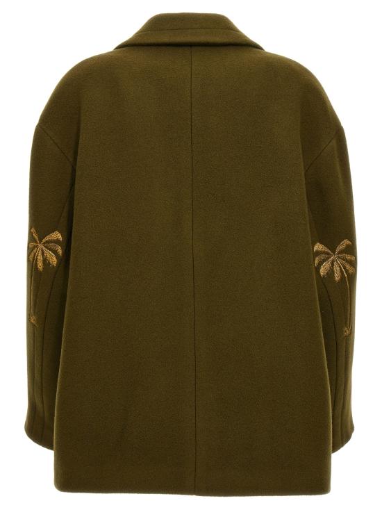  팜앤젤스 코트 PA267688BM GREEN - PALM ANGELS