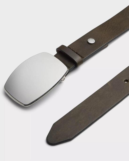  랙앤본 벨트 Rag & Bone Wyatt Belt Olive - RAG & BONE
