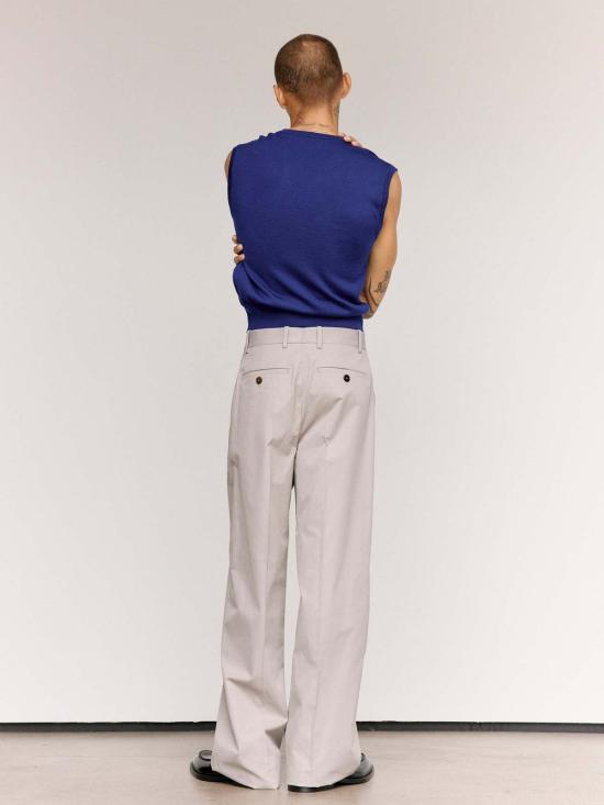  질샌더 베스트 질 샌더 울 포인트엘 브이넥  블루벨 - JIL SANDER