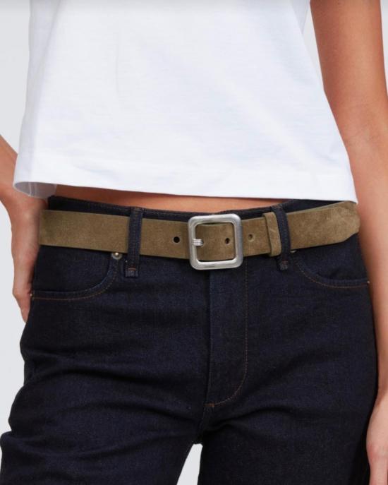  랙앤본 벨트 Rag & Bone Stanton  올리브 스웨이드 - RAG & BONE