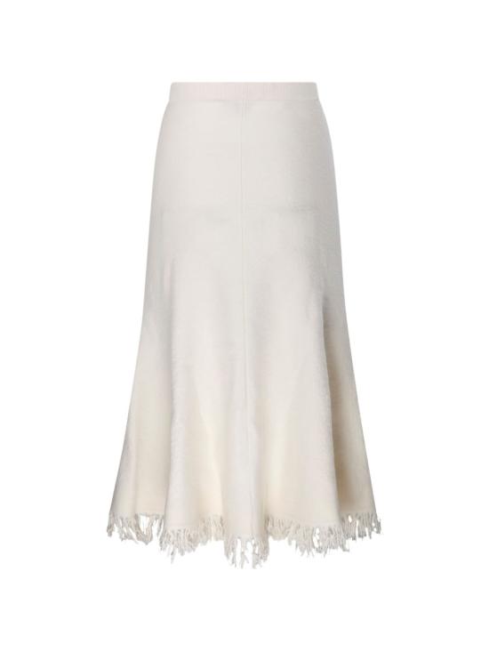 26FW 보테가베네타 미디 스커트 873882 V6LL09071 WHITE - BOTTEGA VENETA