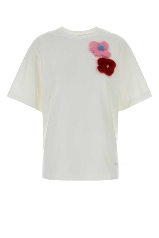 26SS 펜디 저지 티셔츠 FS9776AOUH F0ZNM WHITE