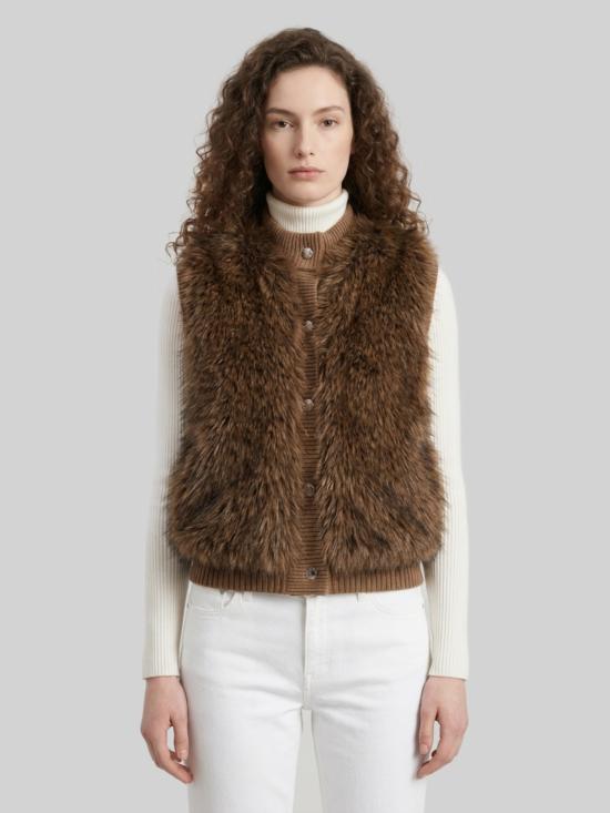 26FW 몽클레어 베스트 L20939I00004 BROWN