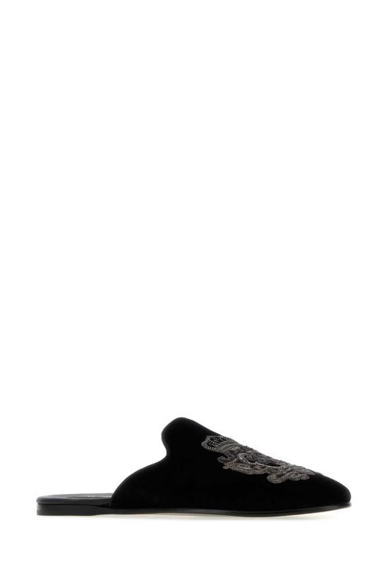 26FW 돌체앤가바나 뮬/슬리퍼 A80310AO249 8B979 Black - DOLCE & GABBANA