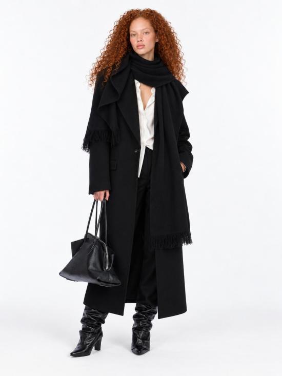 26FW 디 아티코 코트 261WCC00097WWS001AA 100 BLACK - THE ATTICO
