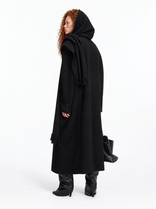 26FW 디 아티코 코트 261WCC00097WWS001AA 100 BLACK - THE ATTICO
