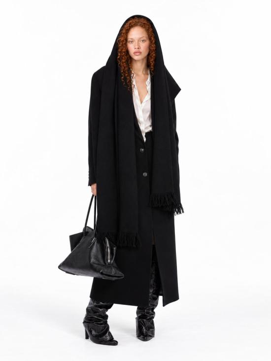 26FW 디 아티코 코트 261WCC00097WWS001AA 100 BLACK - THE ATTICO