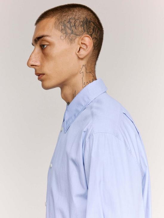  질샌더 셔츠 Jil Sander 코튼 필 아 필 - JIL SANDER