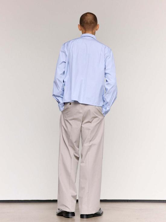  질샌더 셔츠 Jil Sander 코튼 필 아 필 - JIL SANDER
