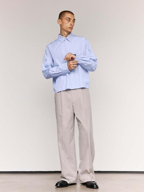  질샌더 셔츠 Jil Sander 코튼 필 아 필 - JIL SANDER